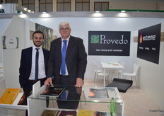 Jorge Provedo y Luis Aliseda, en el stand de Provedo.